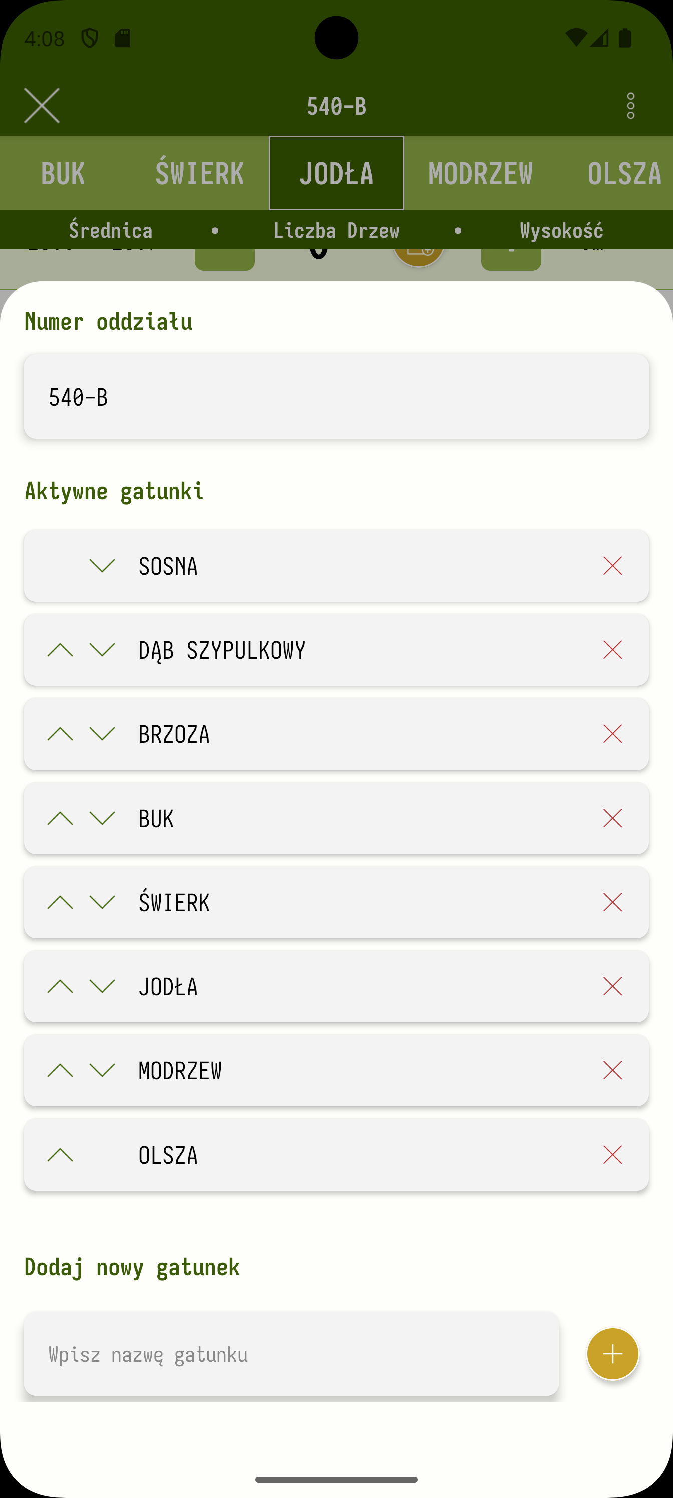 Zarządzanie gatunkami